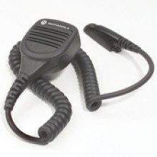 Remote Speaker Microphone with Audio Jack and Windporting Enhanced Noise Reduction