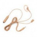 GP344  3 Wire Extra-Loud Earpiece with Microphone & PTT Seperated, Beige  *