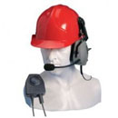 Single Earpiece Ear Defender for Hard Hat Use Only with In-Line PTT (VOX)