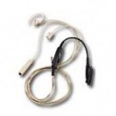 3 Wire Earpiece with Microphone and PTT Separated, Beige