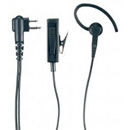 Earpiece with microphne & PTT combined - 2 wire (Black)