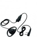 Clip Microphone with "D" Earpiece and PTT